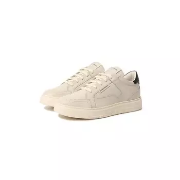 Кожаные кеды Emporio Armani