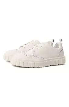 Кожаные кеды Emporio Armani