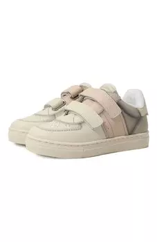 Кожаные кеды Emporio Armani