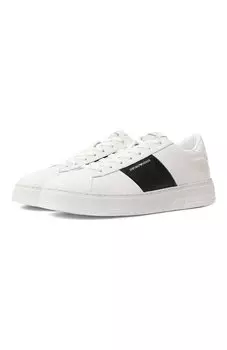 Кожаные кеды Emporio Armani