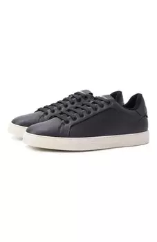 Кожаные кеды Emporio Armani