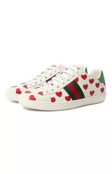 Кожаные кеды Ace Gucci