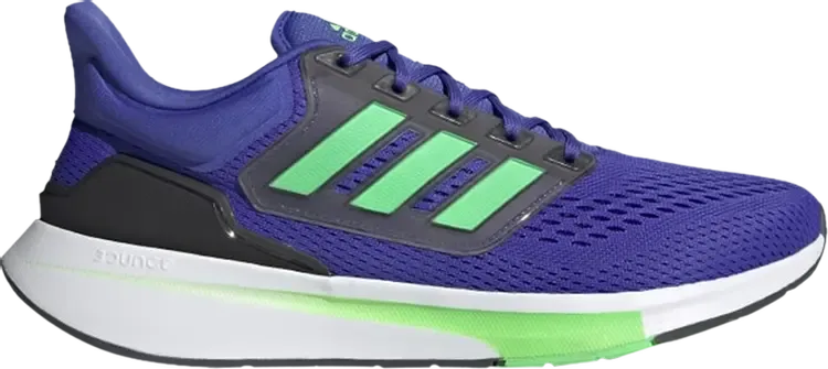 Кроссовки Adidas EQ21 Run 'Sonic Ink Screaming Green', синий