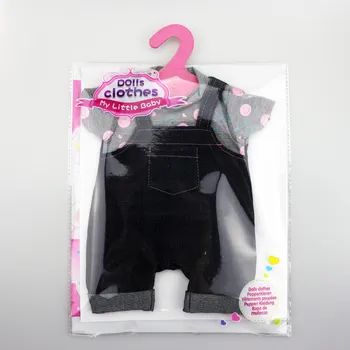 Одежда для кукол, совместимая с нарядами Baby Born для кукол 35-43 см 29*22cm чёрный