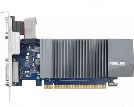 Видеокарта ASUS NVIDIA GeForce GT 730 GT730-SL-2GD5-BRK-E, 2Gb DDR5, 64 бит, PCI-E, VGA, DVI, HDMI, Retail (GT730-SL-2GD5-BRK-E)