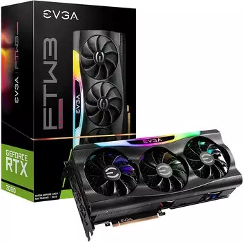 Видеокарта EVGA NVIDIA GeForce RTX 3080 FTW3 Ultra Gaming, 10Gb DDR6X, 320bit, PCI-E, HDMI, 3DP, Retail (10G-P5-3897-KL LHR)