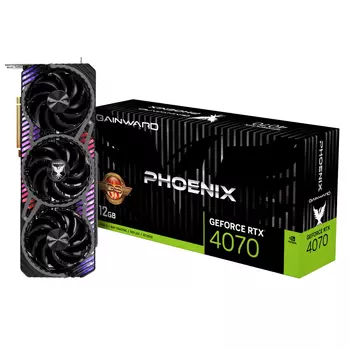 Видеокарта GAINWARD NVIDIA GeForce RTX 4070 PHOENIX GS, 12Gb DDR6X, 192 бит, PCI-E, HDMI, 3DP, Retail (NED4070H19K9-1043X)