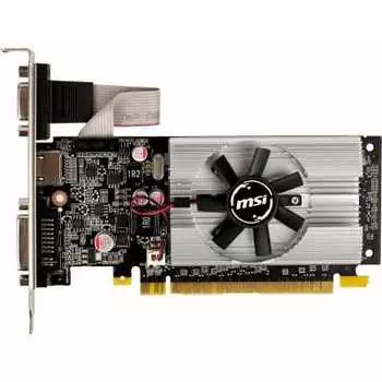 Видеокарта MSI NVIDIA GeForce GT 210, 1Gb DDR3, 64 бит, PCI-E, VGA, DVI, HDMI, Retail (N210-1GD3/LP)