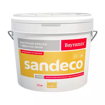 Штукатурка декоративная Bayramix Sandeco sd 001 белая 15 кг