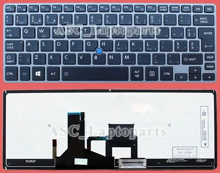 Новинка, AZERTY клавиатура для Toshiba, USB-клавиатура с подсветкой