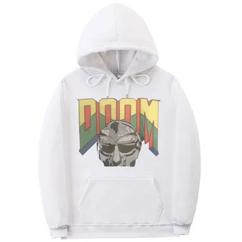 Singer Mf Doom Толстовка с графическим принтом унисекс Повседневная свободная уличная одежда унисекс женская винтажная модная толстовка большого размера пуловер с капюшоном L
