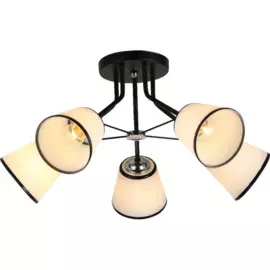 люстра потолочная toplight persis tl1256d-05bk е27 5x60вт ip20