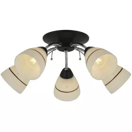 люстра потолочная toplight winnifred tl1255d-05bc е27 5x60вт ip20