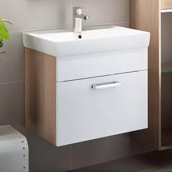 Тумба для комплекта IDDIS Mirro 50 подвесная, белая, дерево