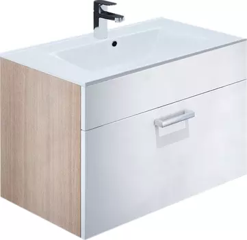 Тумба для комплекта IDDIS Mirro 80 белая, дерево