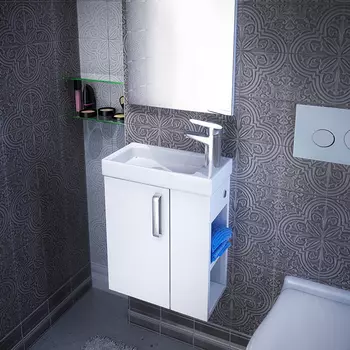 Тумба для комплекта IDDIS Torr 40 R, подвесная, белая