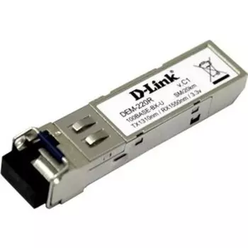 Трансивер D-Link 220R/20KM/A1A 100Base-BX-U Single-Mode 20KM SFP TX-1310/RX-1550nm