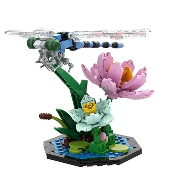 Gobricks MOC Honeybee Butterfly Dragonfly Bricks Симпатичная модель Bee Garden DIY Building Blocks Set Обучающие игрушки для детей Подарок