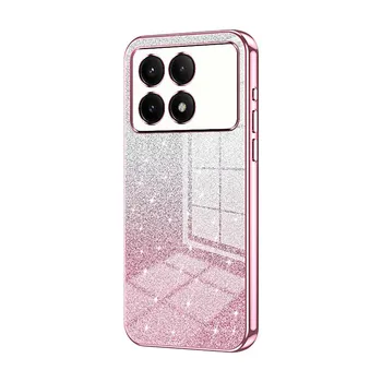 Для Xiaomi 14T Pro 13T Poco X6 X5 Redmi 14C Note 14 Pro 13 12 11 Pro чехол с блестками и пудрой мягкий тонкий ударопрочный чехол для телефона из ТПУ Redmi Note 11 Pro 4G/5G чёрный