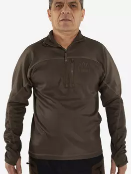 Толстовка мужская FINNHUNT 1/2 Zip Universal Olive Green, Коричневый
