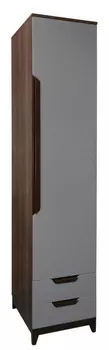 Шкаф универсальный сканди (r-home) серый 50x230x45 см.