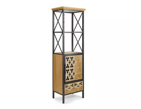 Шкаф kl-a161 (kelly lounge) коричневый 55x172x37 см.