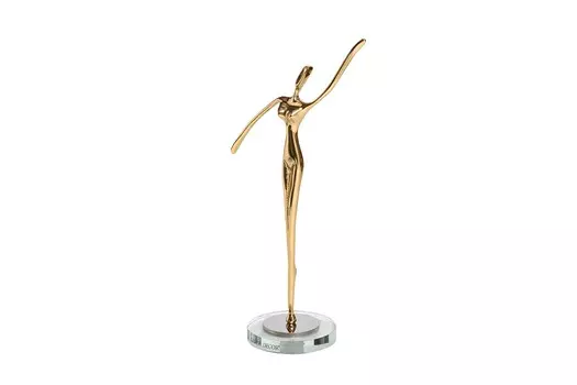 Статуэтка золотая балерина (garda decor) золотой 8x25x16 см.