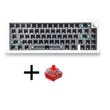 Механическая клавиатура GMK67 под заказ + красный переключатель, набор «сделай сам», горячая переключение, RGB подсветка, 3 режима, механическая клавиатура