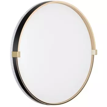 Настенно-потолочный светильник Sonex Olidi Black 7647/DL PALE SN пластик/белый/черный/золотой LED 48Вт 4000К D390 IP43