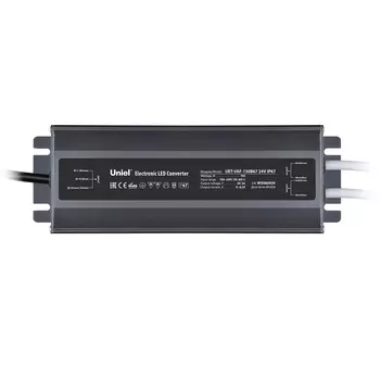 Блок питания ультратонкий, 150Вт Uniel UET-VAF-150B67 24V IP67 2 выход