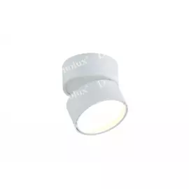 Donolux Led св-к накладной поворотный, 12Вт, D85хH78мм, 759Лм, 120°, 3000К, IP20, Ra >90 белый RAL9003,блок питания в комплекте