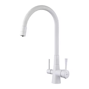 Смеситель Lemark Comfort для кухни с подключением к фильтру с питьевой водой LM3075W