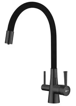 Смеситель Lemark Comfort для кухонной мойки LM3075GM графит