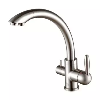 Смеситель Paulmark Essen Es213001-NI для кухонной мойки, никель