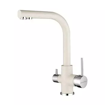 Смеситель Paulmark Essen Es213011-331 для кухонной мойки, белый