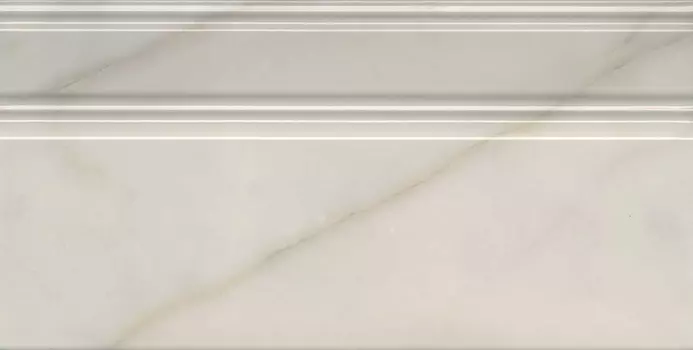 Керамическая плитка Kerama Marazzi Плинтус Греппи белый глянцевый обрезной 20х40