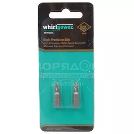 Набор бит для больших нагрузок, Whirlpower, Pz1, 25 мм, 2 шт, блистер