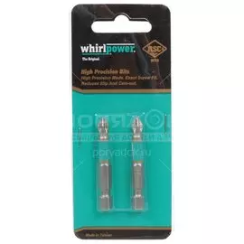 Набор бит для больших нагрузок, Whirlpower, PH2, 50 мм, 2 шт, блистер