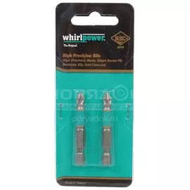 Набор бит для больших нагрузок, Whirlpower, Pz2, 50 мм, 2 шт, блистер