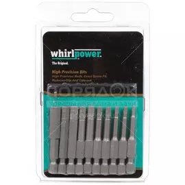 Набор бит Whirlpower, Шестигранник, Ph, Pz, Sl, 50 мм, 10 шт