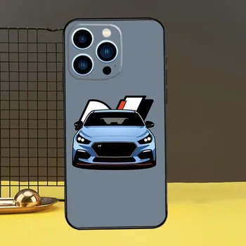 Чехол для телефона I30N Blue Cars для iPhone 13 12 14 11 15 Pro Max Plus Mini 7 8 SE 2020 2022 X XR XS Max iPhone 15 Plus