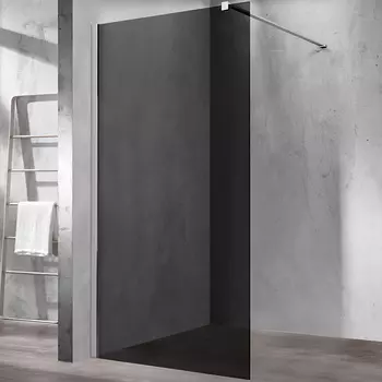 Душевая перегородка Vincea Walk-In 120х200 хром стекло тонированное