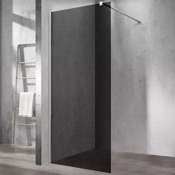 Душевая перегородка Vincea Walk-In 80х200 хром стекло тонированное
