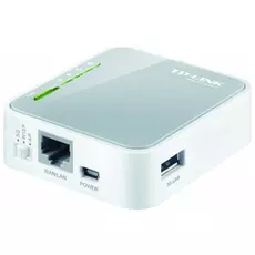 Роутер TP-LINK TL-MR3020 portable 3G wireless, 150Mbps, 802.11n/g/b, сompatible with UMTS/HSPA/EVDO USB modem, 3G/WAN failover, support Russian L2TP/P