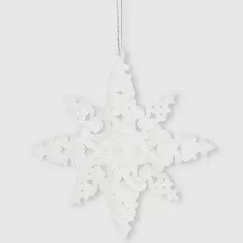 Игрушка елочная Festive Снежинка белая 13см P001610 в ассортименте