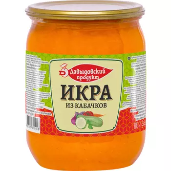Икра Давыдовский продукт из кабачков обжаренных, 500 г