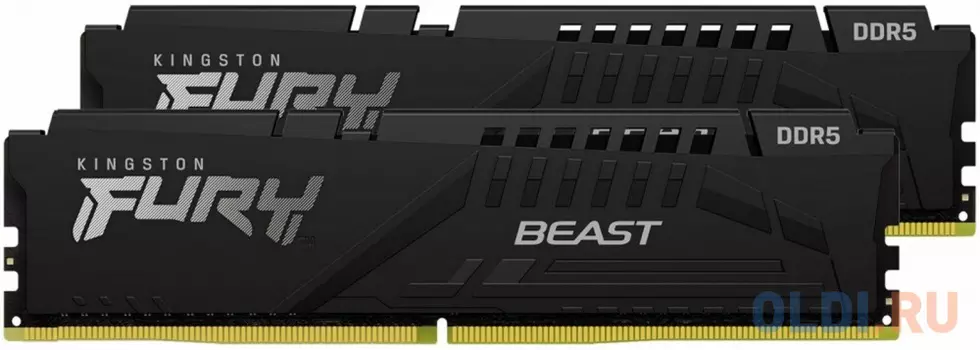 Оперативная память для компьютера Kingston Fury Beast DIMM 64Gb DDR5 4800 MHz KF548C38BBK2-64