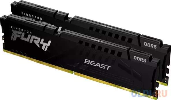 Оперативная память для компьютера Kingston Fury Beast DIMM 16Gb DDR5 6000 MHz KF560C40BBK2-16