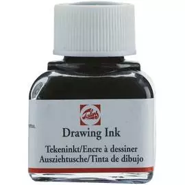 Чернила чертёжно-рисовальные Talens Drawing Ink 11 мл Чёрный