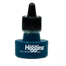 Чернила Higgins Dye-based 29,6 мл, цвет зеленый